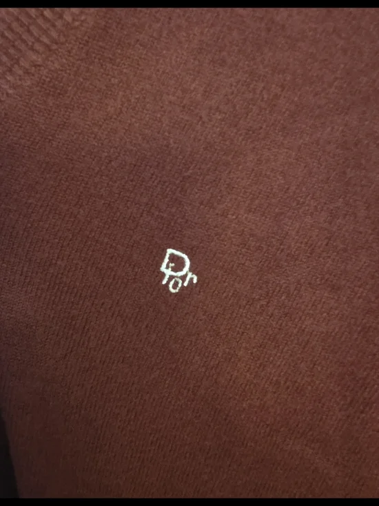 Christian Dior Monsieur 100% Cashmere V-Neck Sweater - Brick Red - Size M - Picture 5 of 10